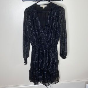 Michael Kors Black Long-Sleeve Dress